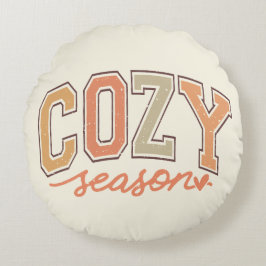 かわいい「居心地の良い季節」秋/秋 ラウンドクッション