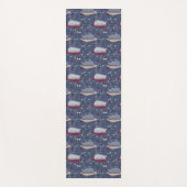 かわいい&居心地の良い眠い猫の夢のパターン ヨガマット (正面)