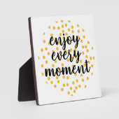 かわいい、幸せ感動的な、「楽しむ一瞬」 フォトプラーク (正面)