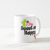 かわいい+幸せ コーヒーマグカップ (正面右)