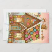 かわいい、幻想的なジンジャーブレッドハウス シーズンカード (正面)