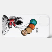 かわいい+幻想的な+宇宙飛行士、惑星、宇宙、カスタムデザイン Case-Mate iPhoneケース (裏面 (横))