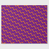 かわいい 幾何学 シャイニングイニシャル バレンタインデー ラッピングペーパー (フラット)