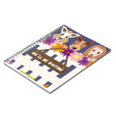 かわいい「待っている」犬 ノートブック (左側)