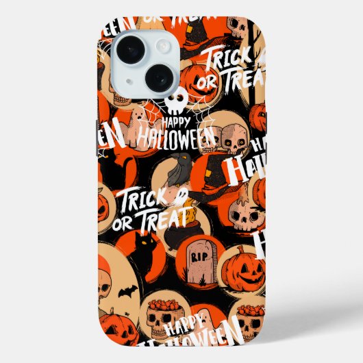  かわいい＆怖いハロウィーンのスリリングな雰囲気 Case-Mate iPhoneケース (裏面)