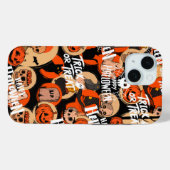  かわいい＆怖いハロウィーンのスリリングな雰囲気 Case-Mate iPhoneケース (裏面 (横))