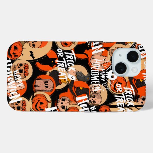 かわいい&怖いハロウィーンのスリリングな雰囲気 Case-Mate iPhoneケース (裏面 (横))