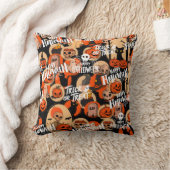  かわいい＆怖いハロウィーンの不気味な雰囲気 クッション (ブランケット)