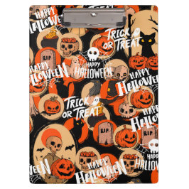 かわいい&怖いハロウィーンの不気味な雰囲気 クリップボード