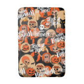  かわいい＆怖いハロウィーンの不気味な雰囲気 バスマット (正面縦)