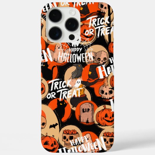 かわいい&怖いハロウィーンの不気味な雰囲気 Case-Mate iPhoneケース (裏面)