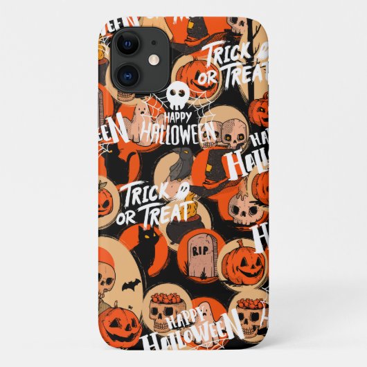 かわいい&怖いハロウィーンの不気味な雰囲気 Case-Mate iPhoneケース (裏面)