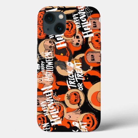 かわいい&怖いハロウィーンの不気味な雰囲気 Case-Mate iPhoneケース (裏面)