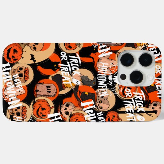 かわいい&怖いハロウィーンの不気味な雰囲気 Case-Mate iPhoneケース (裏面 (横))