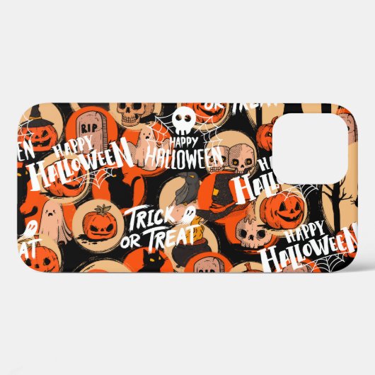  かわいい＆怖いハロウィーンの不気味な雰囲気 Case-Mate iPhoneケース (裏面 (横))