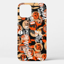かわいい&怖いハロウィーンの不気味な雰囲気 iPhone 12ケース