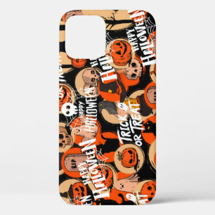 かわいい&怖いハロウィーンの不気味な雰囲気 iPhone 12ケース