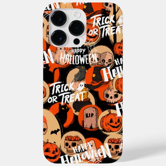  かわいい＆怖いハロウィーンの不気味な雰囲気 Case-Mate iPhoneケース (裏面)
