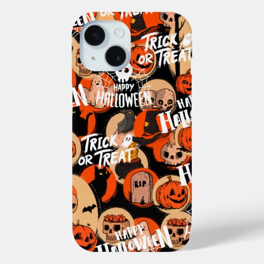 かわいい&怖いハロウィーンの不気味な雰囲気 Case-Mate iPhoneケース (裏面)