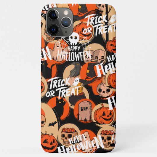かわいい&怖いハロウィーンの不気味な雰囲気 Case-Mate iPhoneケース (裏面)