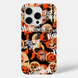 かわいい&怖いハロウィーンの不気味な雰囲気 iPhone 15 PROケース