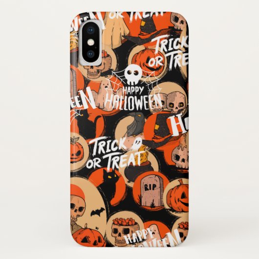  かわいい＆怖いハロウィーンの不気味な雰囲気 Case-Mate iPhoneケース (裏面)