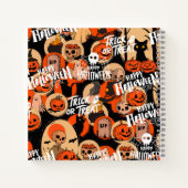 かわいい＆怖い ハロウィン スプーキーヴィブス ノートブック (裏面)