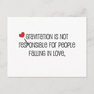 かわいい「恋に落ちる」引用文 ポストカード
