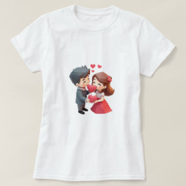 かわいい+恋人+スーパーヒーロー Tシャツ