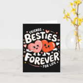 かわいい 恋 永遠 ハート 友情 ガール バレンタイン カード (黄色い花)