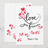 かわいい 愛してる 永遠に オーダーメイド シーズンカード (正面/裏面)