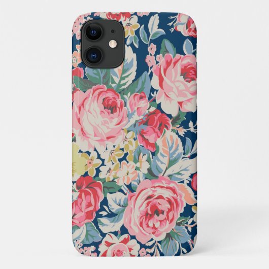 かわいい 愛らしい モダン 開花 花 Case-Mate iPhoneケース (裏面)