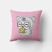 かわいい+愛らしい+可愛いねずみ クッション (裏面)