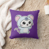 かわいい+愛らしい+小さな+可愛いねずみ クッション (ブランケット)