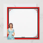 かわいい 懐かしい 看護師さん 太い血管が好きです シーズンカード (裏面)