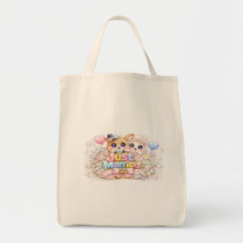 かわいい+新婚+カップル+動物+パステル+ピンバッジ トートバッグ
