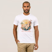 かわいい、旧正月、卯年 Tシャツ (正面フル)