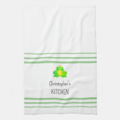 かわいい（昆虫）オオカバマダラ、モナークカエル キッチンタオル (縦)