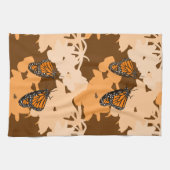 かわいい（昆虫）オオカバマダラ、モナーク蝶オレンジ キッチンタオル (横)