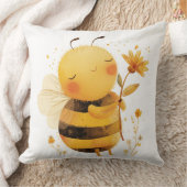 かわいい（昆虫）マルハナバチピローコージービー クッション (ブランケット)
