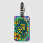 かわいい（昆虫）マルハナバチレッツインスピリシエかわいらしンスフローラ ラゲッジタグ (正面縦)