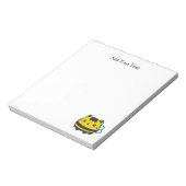 かわいい(昆虫)マルハナバチ猫パーソナライズされた文字 ノートパッド (回転)