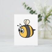 かわいい(昆虫)マルハナバチ装飾用クッション ポストカード (スタンド正面)