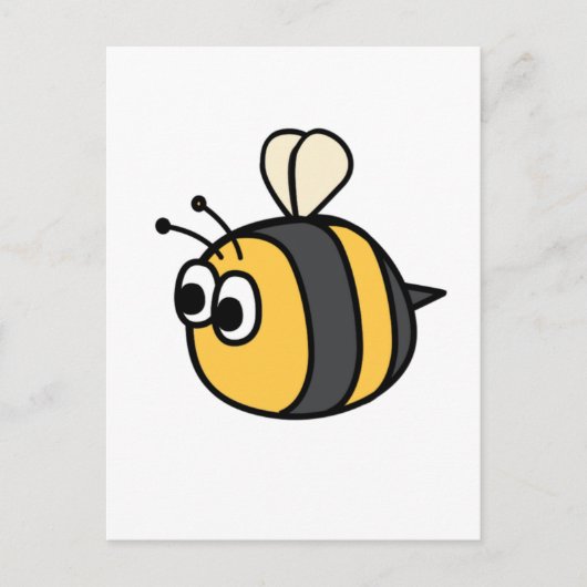 かわいい(昆虫)マルハナバチ装飾用クッション ポストカード (正面)