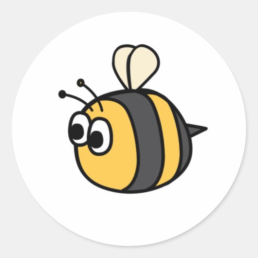 かわいい(昆虫)マルハナバチ装飾用クッション ラウンドシール (正面)