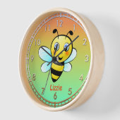 かわいい(昆虫)マルハナバチ 壁時計 (傾斜)