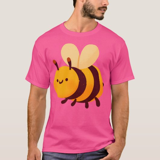 かわいい（昆虫）マルハナバチ Tシャツ (正面)