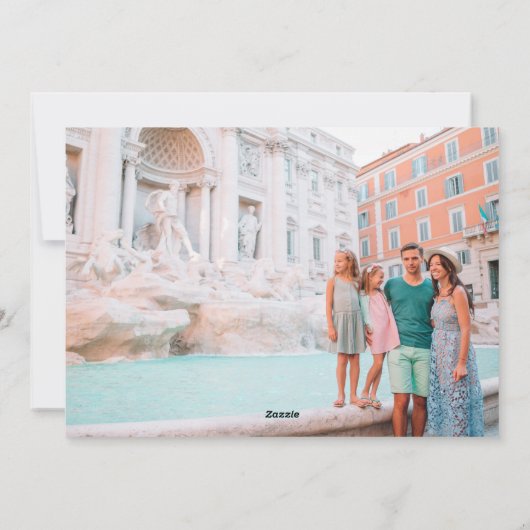 かわいい 明るい カラフル 幾何学 ユニーク 2 枚の写真 シーズンカード (裏面)