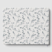 かわいい 明るい ローズ 花の ティーポット ブライダル シャワー ゲストブック (裏面)