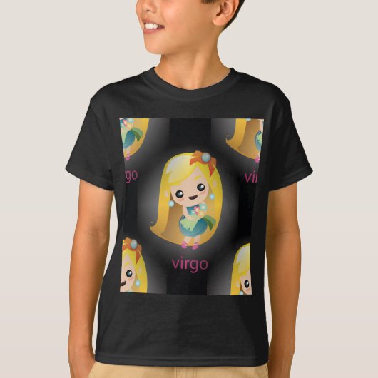 かわいい《星座》乙女座 Tシャツ (正面)